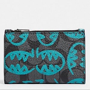 COACH SLIM BIFOLD WALLET IN SIG CANVAS BY GUANG YU
